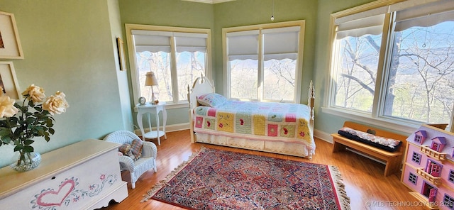 23280 E Horseshoe Bend Rd, Park Hill, OK 74451 - bedroom with multiple windows and wood finished floors