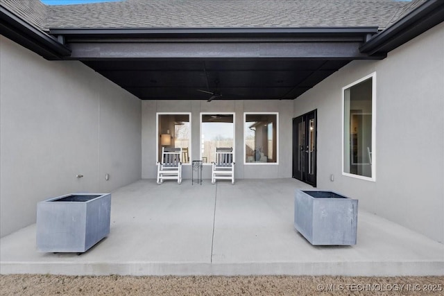 12202 S 102 E Ave, Bixby, OK 74008 - view of patio / terrace featuring a ceiling fan