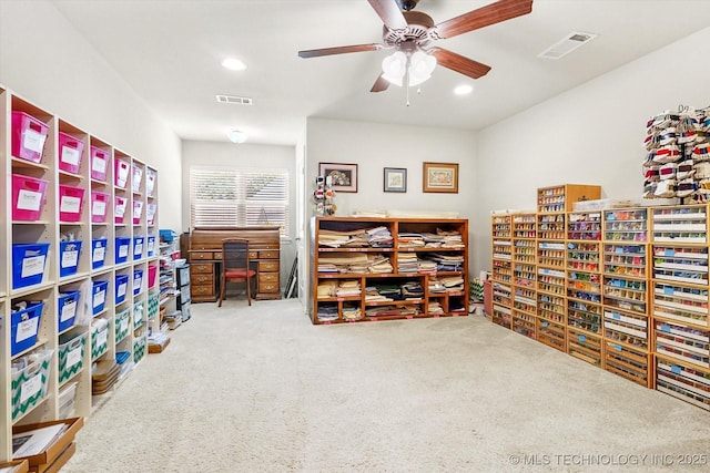 11748 S Canton Ave, Tulsa, OK 74137 - interior space with a ceiling fan and visible vents