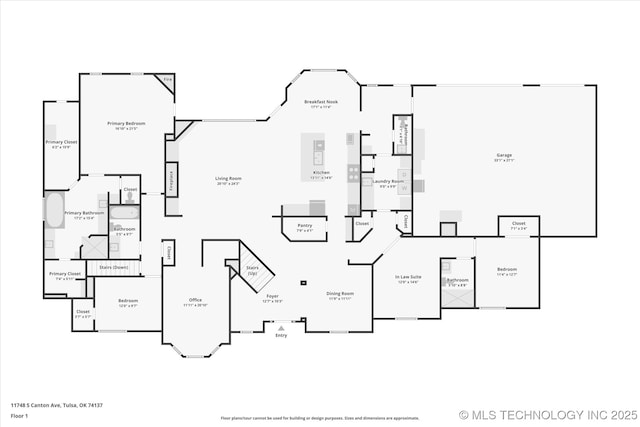 11748 S Canton Ave, Tulsa, OK 74137 - floor plan