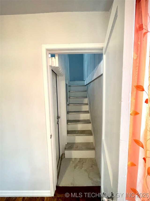 view of staircase