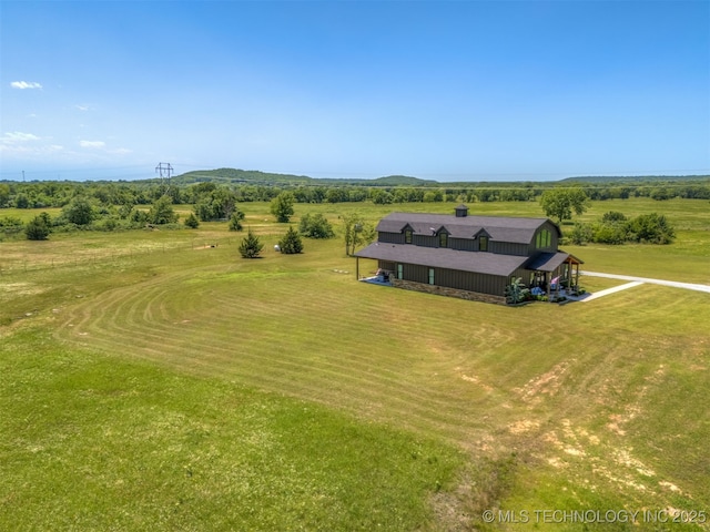 22450 S Rocky Ridge Ln, Claremore, OK 74019 - overview of rural landscape