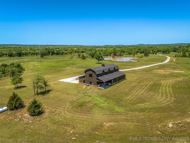 22450 S Rocky Ridge Ln, Claremore, OK 74019 - aerial view of sparsely populated area featuring a nearby body of water