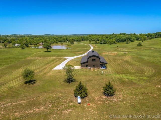 22450 S Rocky Ridge Ln, Claremore, OK 74019 - drone / aerial view of a nearby body of water