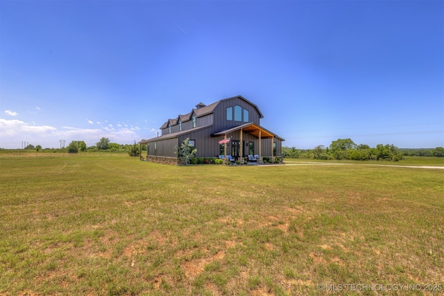 22450 S Rocky Ridge Ln, Claremore, OK 74019 - view of green lawn with an outdoor structure