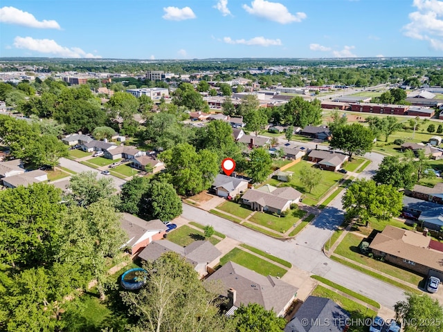 212 W 17th St, Owasso, OK 74055 - drone / aerial view featuring a residential view