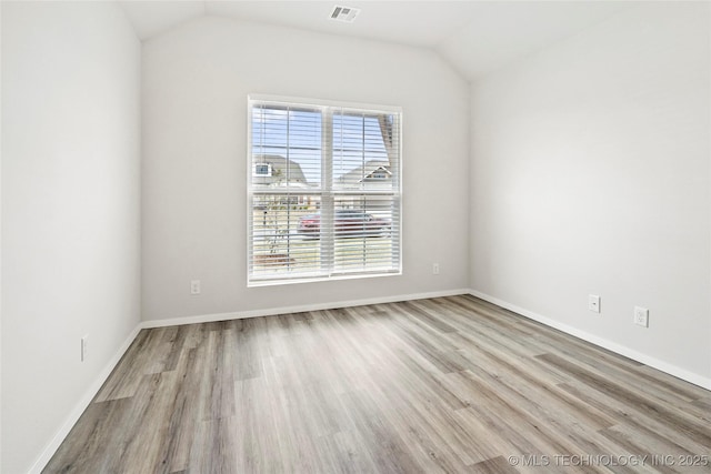 13119 S 72nd E Pl, Bixby, OK 74008 - spare room with wood finished floors and vaulted ceiling
