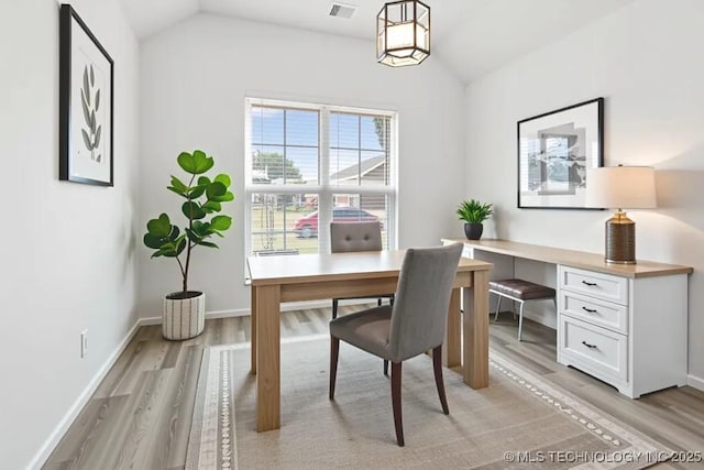 13119 S 72nd E Pl, Bixby, OK 74008 - office area featuring lofted ceiling and light wood-style flooring