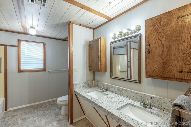 703 N Sioux Ave, Claremore, OK 74017 - full bath featuring toilet and double vanity