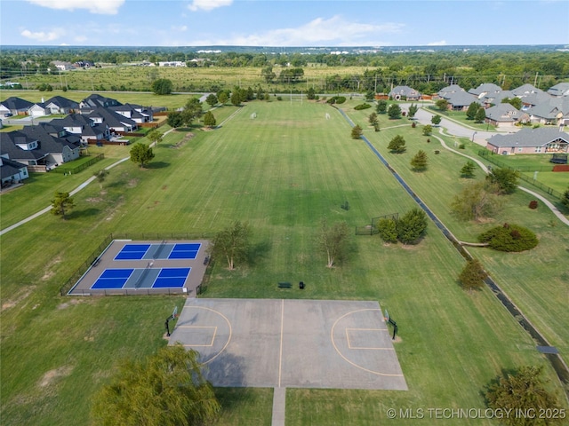 bird's eye view featuring a residential view