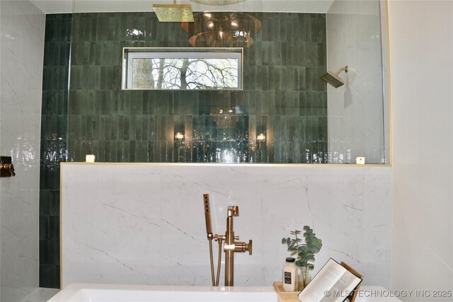 30303 E 59th St S, Broken Arrow, OK 74014 - full bathroom with a tile shower