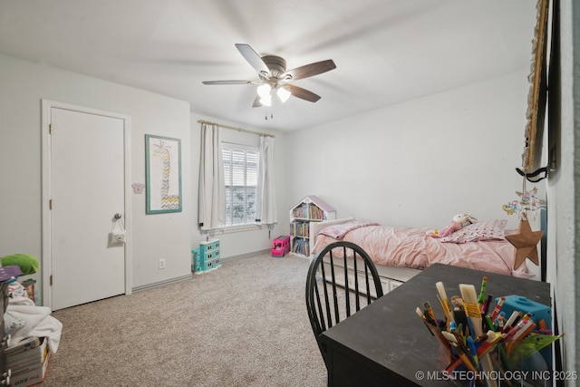 2936 E 84th St Unit 38, Tulsa, OK 74137 - carpeted bedroom with a ceiling fan and baseboards