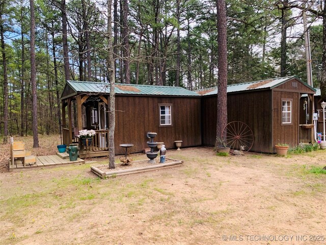 413822 S Sherman, Moyers, OK 74557 - view of yard featuring an outdoor structure