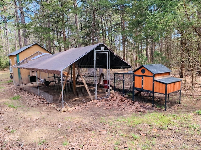 413822 S Sherman, Moyers, OK 74557 - view of poultry coop with a carport