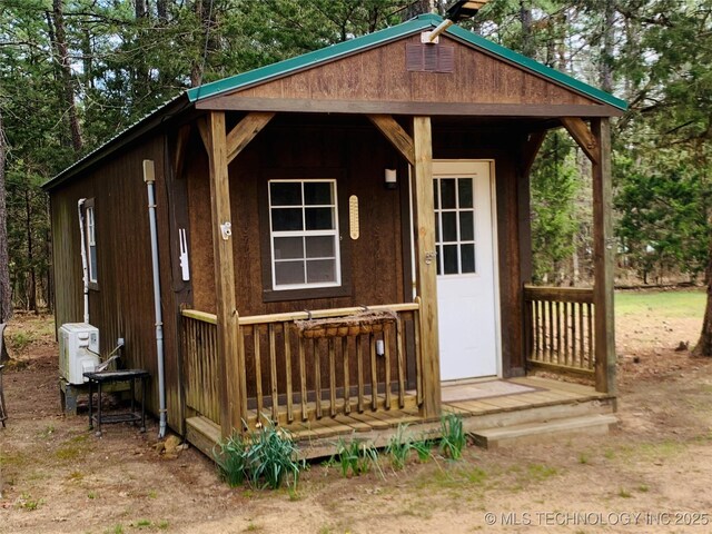 413822 S Sherman, Moyers, OK 74557 - view of outdoor structure with ac unit and an outbuilding