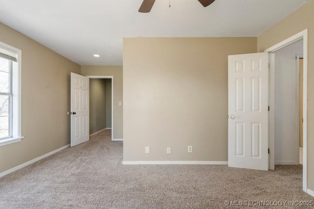 9012 S 49th W Ave, Tulsa, OK 74131 - unfurnished bedroom featuring baseboards, recessed lighting, ceiling fan, and carpet