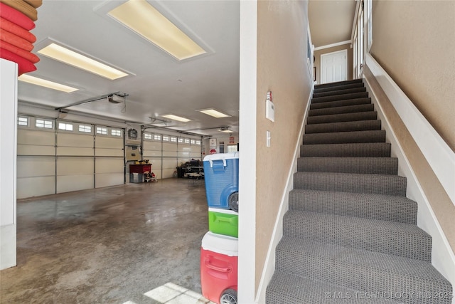 20136 W Chicken Creek Rd, Cookson, OK 74427 - staircase featuring concrete flooring