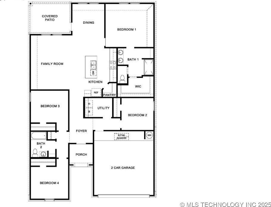 13502 S 102nd E Ave, Bixby, OK 74014 - floor plan