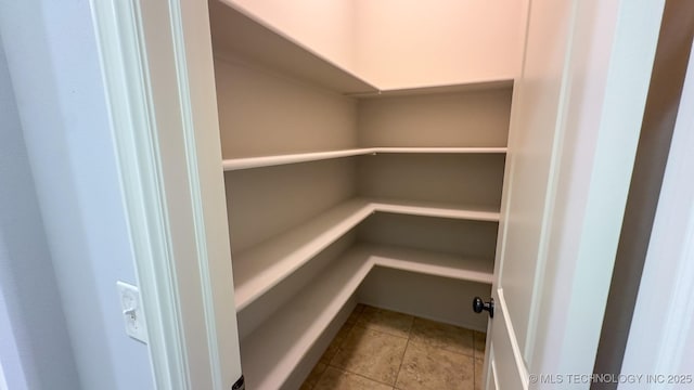 view of pantry