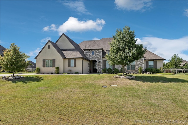 19672 E 69th St N, Owasso, OK 74055 - french country style house with stucco siding