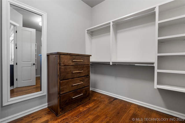 3528 S Wheeling Ave, Tulsa, OK 74105 - walk in closet with dark wood finished floors