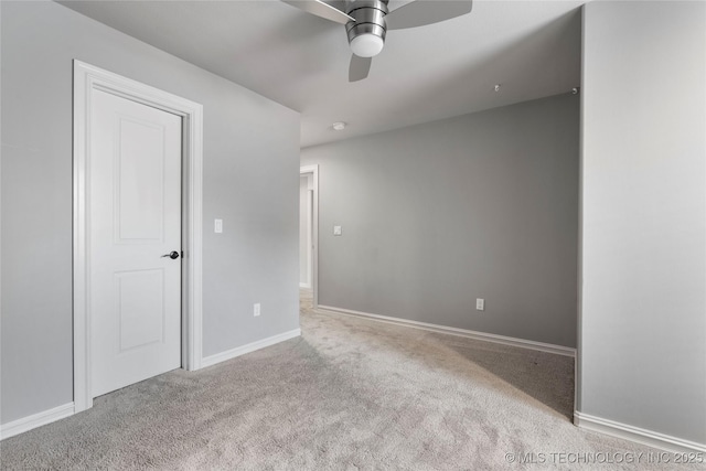 3528 S Wheeling Ave, Tulsa, OK 74105 - spare room with ceiling fan, carpet flooring, and a smoke detector