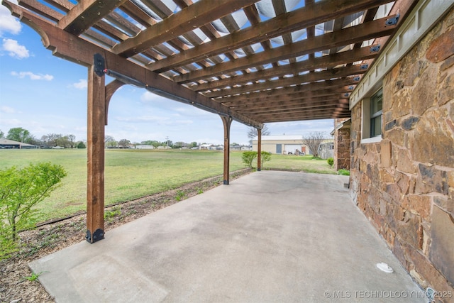13542 N 155th E Ave, Collinsville, OK 74021 - view of patio featuring a pergola