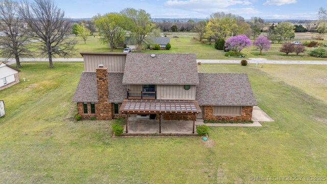 13542 N 155th E Ave, Collinsville, OK 74021 - view from above of property