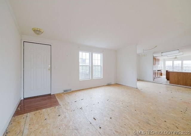interior space with visible vents