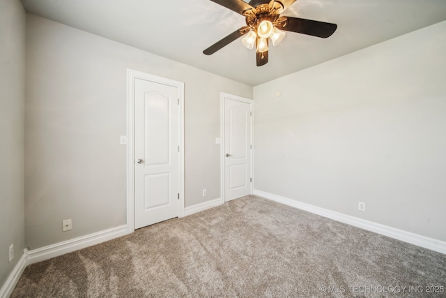 12916 E 181st St S, Bixby, OK 74008 - unfurnished bedroom featuring carpet, baseboards, and ceiling fan