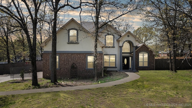 12916 E 181st St S, Bixby, OK 74008 - view of front of house featuring brick siding and stucco siding