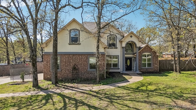 12916 E 181st St S, Bixby, OK 74008 - view of front of home with brick siding and stucco siding