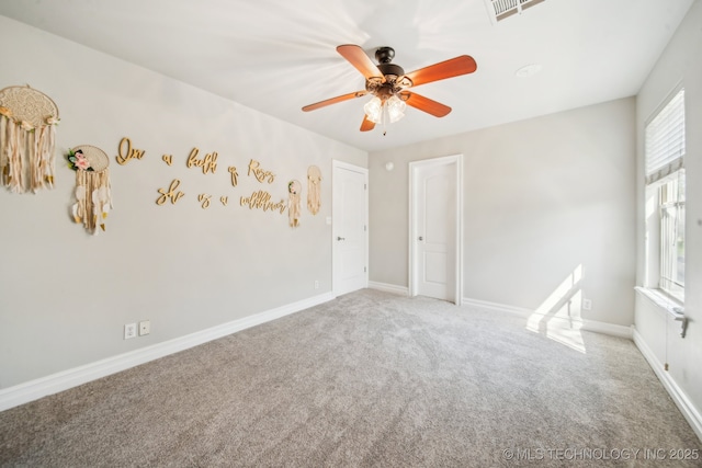 12916 E 181st St S, Bixby, OK 74008 - carpeted spare room with a ceiling fan and baseboards