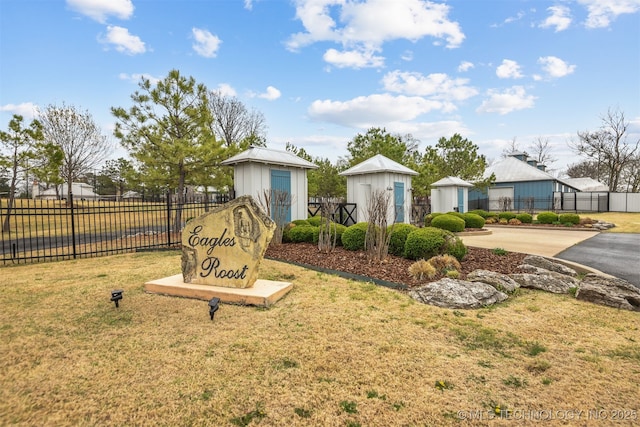 447560 Angler Way, Vinita, OK 74301 - community / neighborhood sign with fence and a yard
