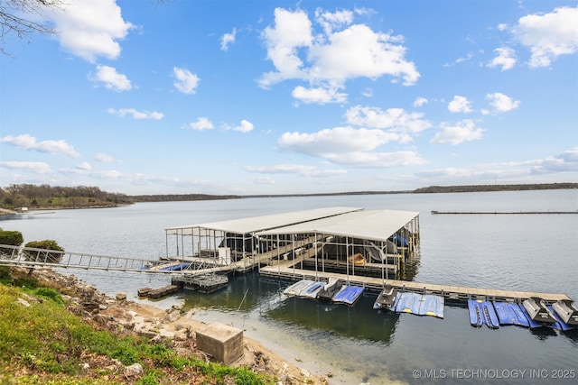 447560 Angler Way, Vinita, OK 74301 - view of dock featuring a water view