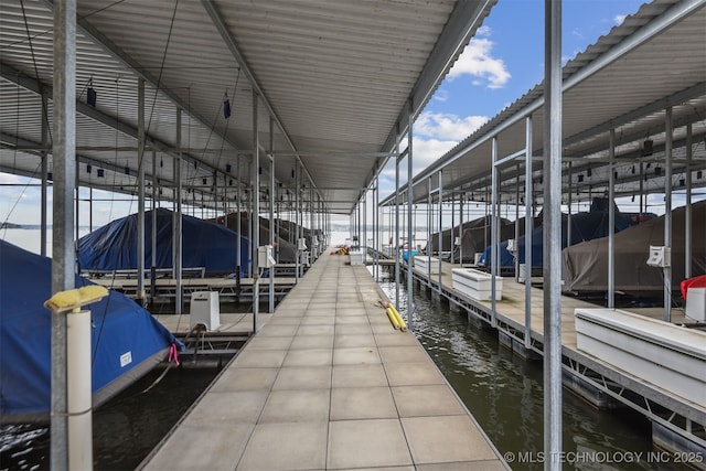 447560 Angler Way, Vinita, OK 74301 - view of dock with boat lift and a water view