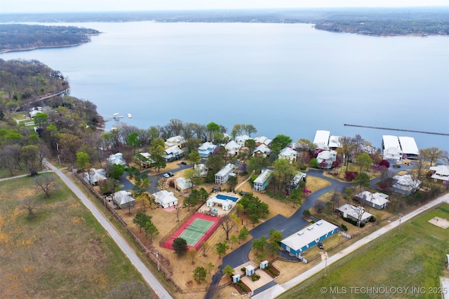 447560 Angler Way, Vinita, OK 74301 - aerial view with a water view