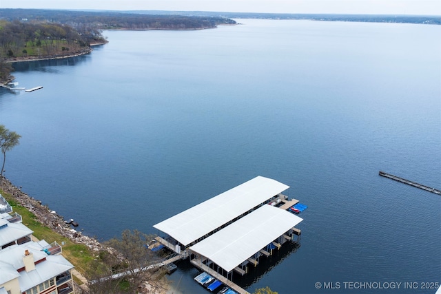 447560 Angler Way, Vinita, OK 74301 - birds eye view of property with a water view