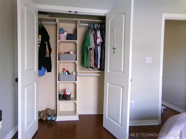 view of closet