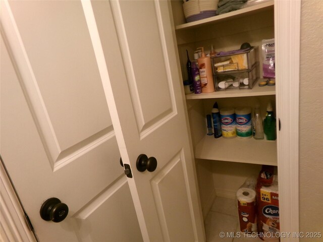 view of pantry