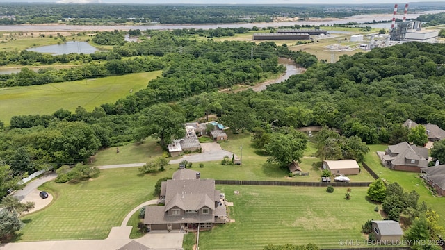418 E 111th St S, Jenks, OK 74037 - drone / aerial view of a nearby body of water