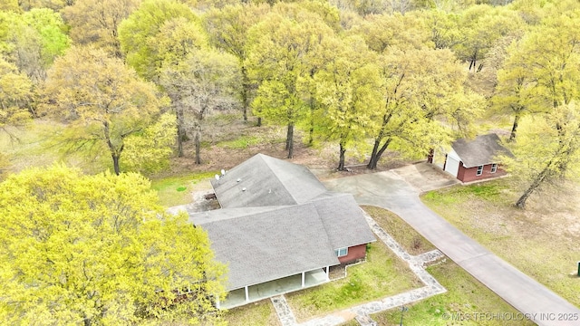 aerial view with a view of trees
