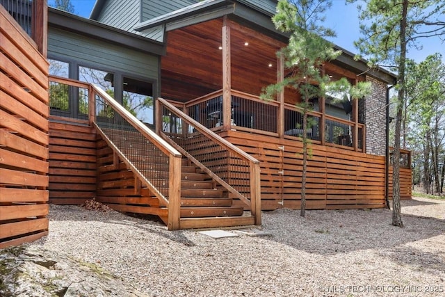 1739 NW 136th Rd, Wilburton, OK 74578 - exterior space featuring stairway