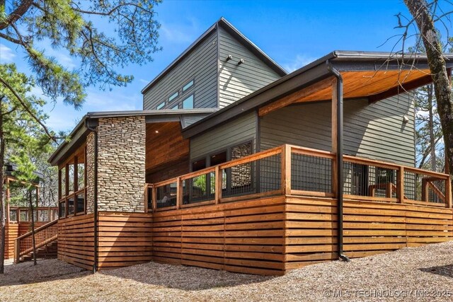 1739 NW 136th Rd, Wilburton, OK 74578 - view of property exterior with stone siding