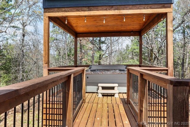 1739 NW 136th Rd, Wilburton, OK 74578 - view of wooden deck