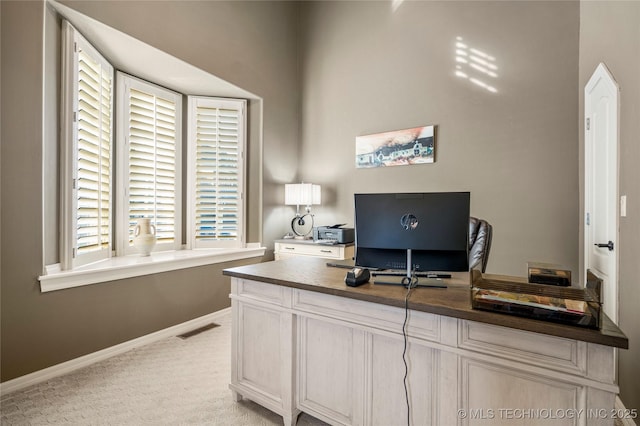 6323 E 111th Pl, Tulsa, OK 74137 - office area featuring light colored carpet and baseboards