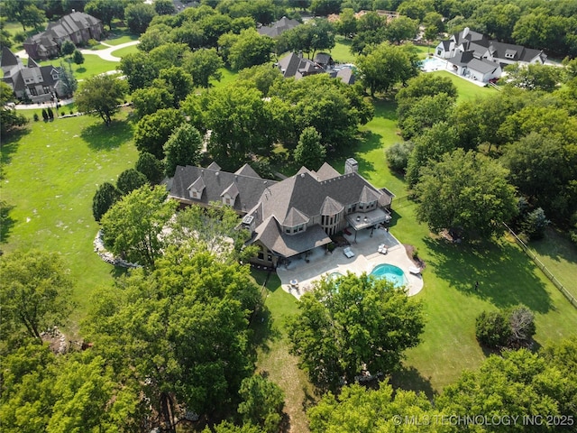 birds eye view of property featuring a residential view