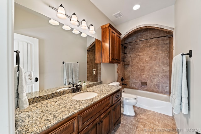 9931 N Chadford Rd, Owasso, OK 74055 - full bath featuring vanity and washtub / shower combination