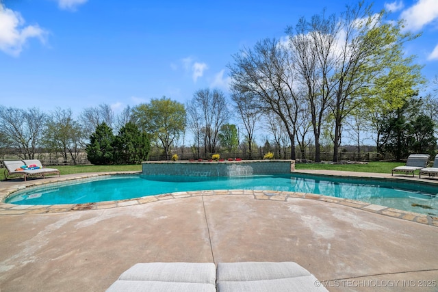 9931 N Chadford Rd, Owasso, OK 74055 - outdoor pool featuring a fenced backyard and a patio area