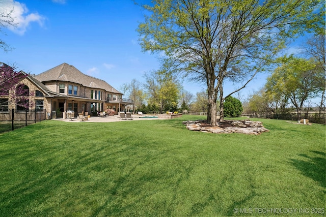 9931 N Chadford Rd, Owasso, OK 74055 - view of yard featuring a patio area